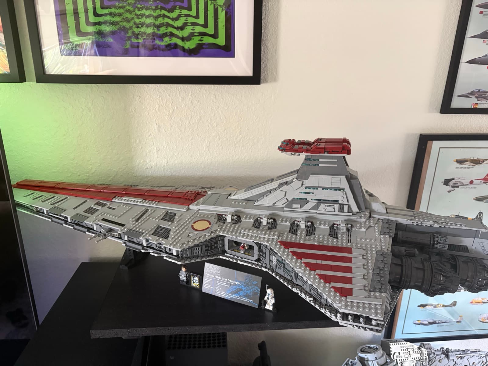 LEGO UCS Venator-class Star Destroyer (set 75367) on display